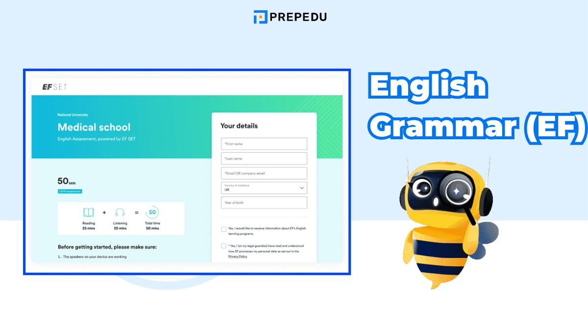 English Grammar (EF) - 提供清晰對照表的文法學習網站