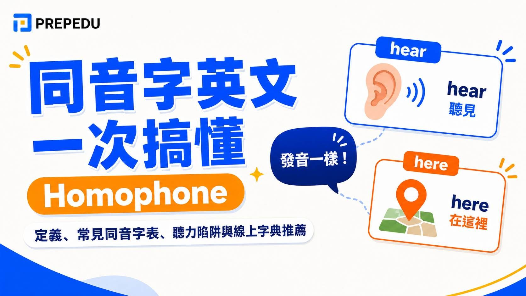 英文同音字一次搞懂
