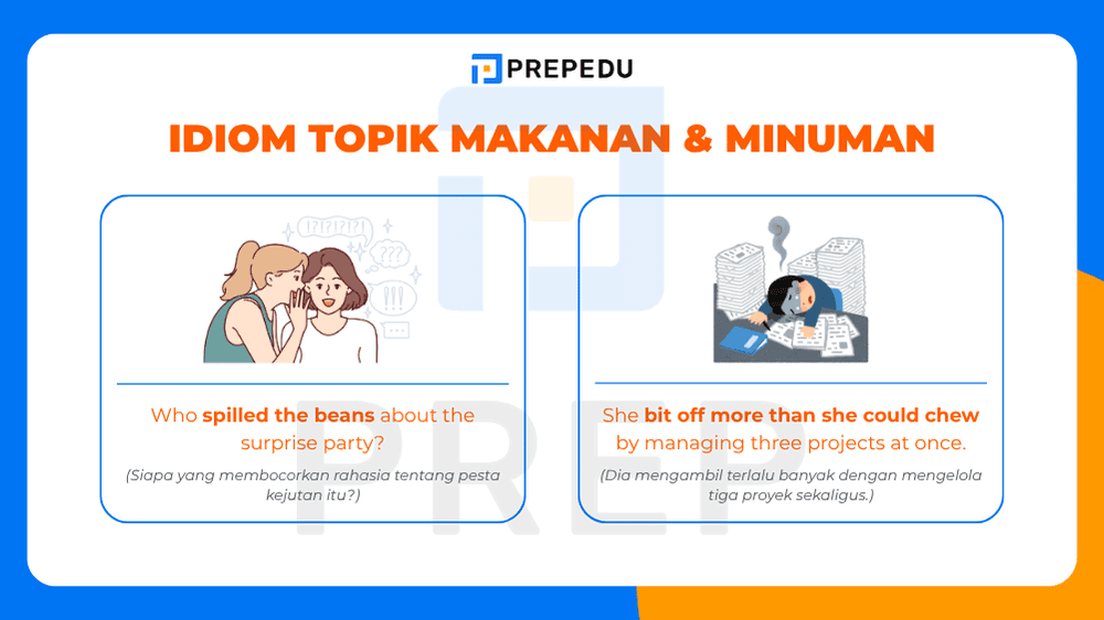 Idiom dalam Bahasa Inggris Topik Makanan & Minuman