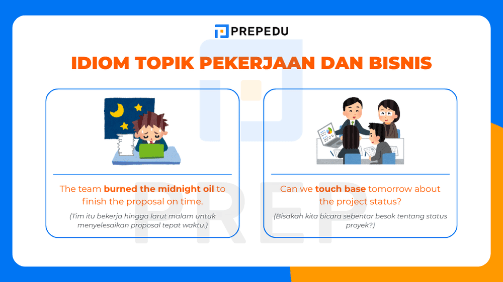 Idiom dalam Bahasa Inggris Topik Pekerjaan dan Bisnis