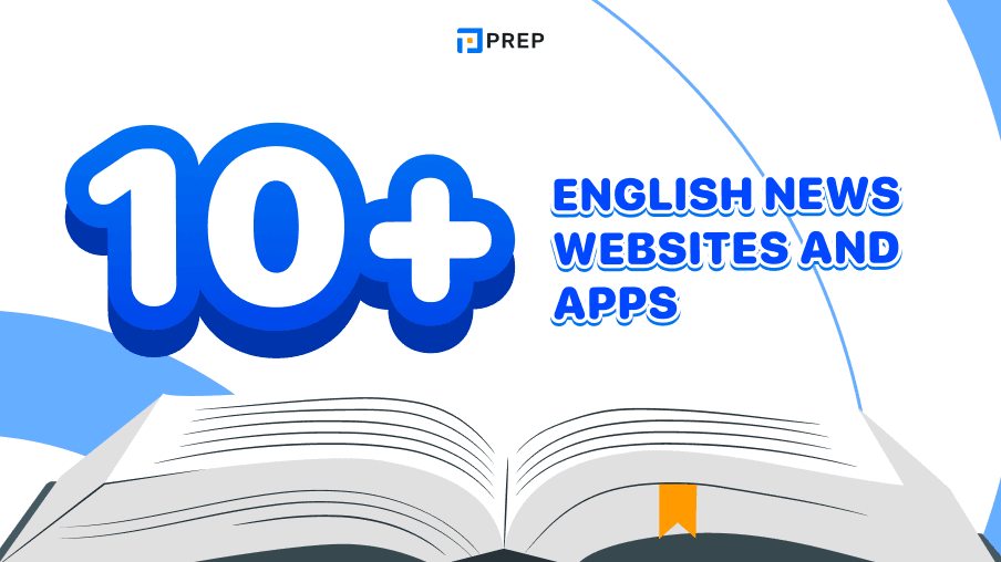 Compilation of 10+ English news websites and apps