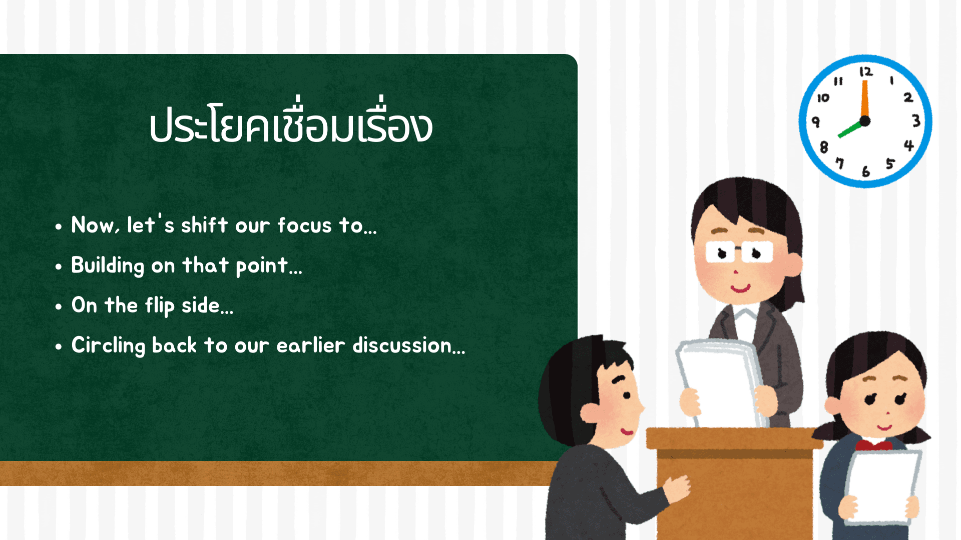 รวมเทคนิคและตัวอย่างประโยคพรีเซนต์งาน ภาษาอังกฤษ