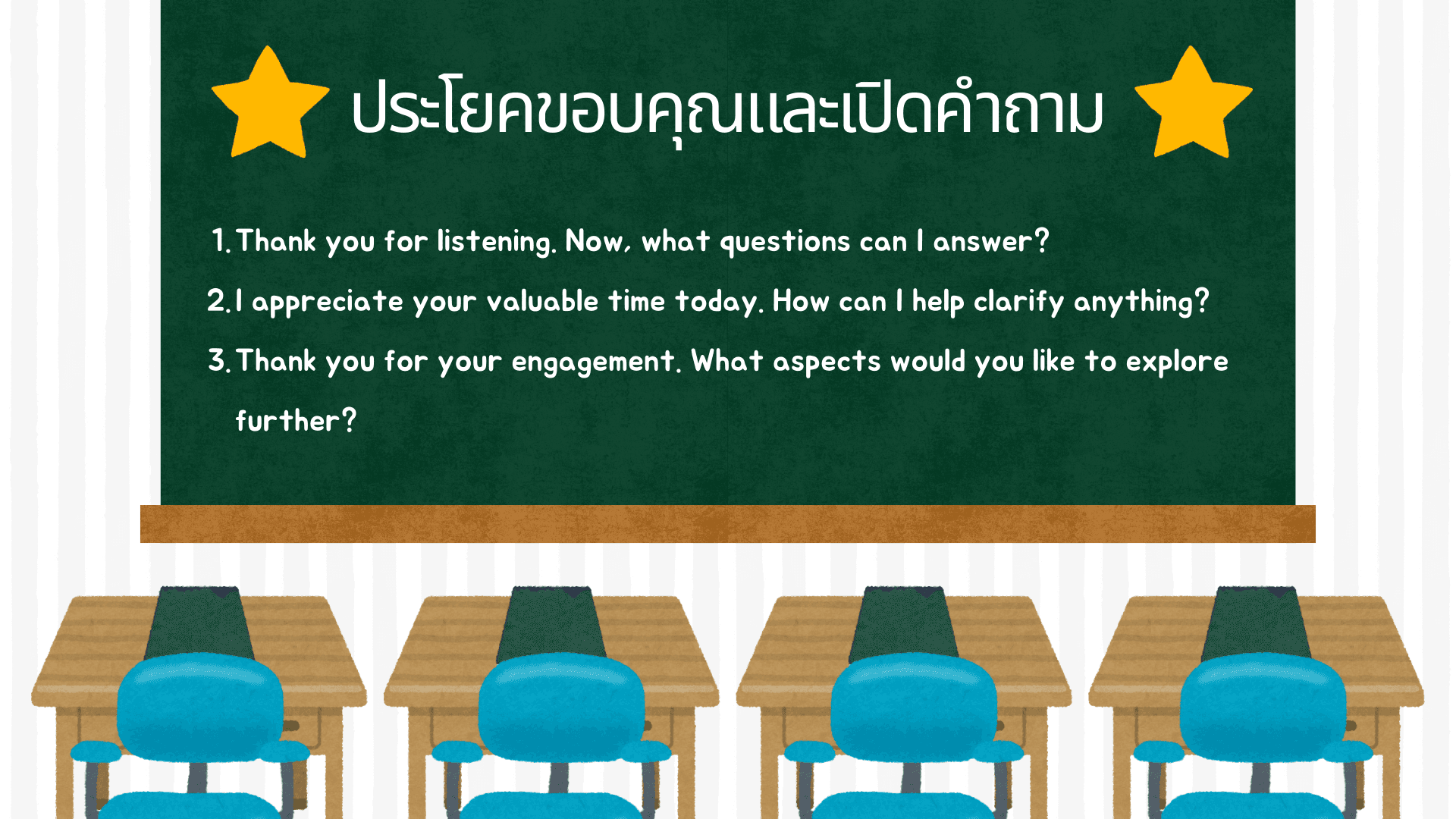 รวมเทคนิคและตัวอย่างประโยคพรีเซนต์งาน ภาษาอังกฤษ