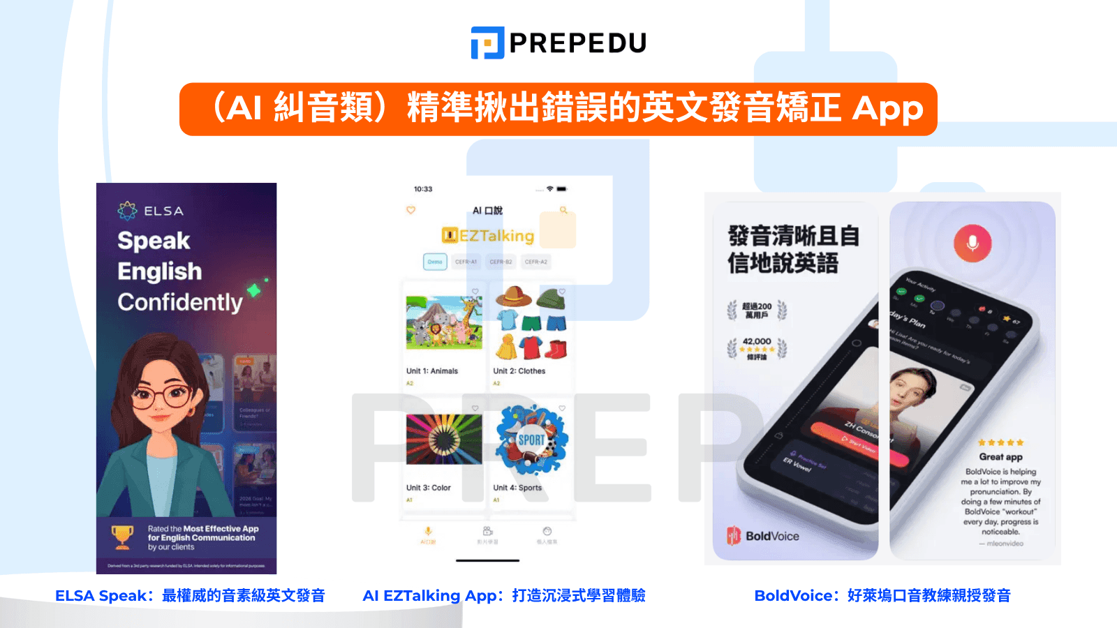 （AI 糾音類）精準揪出錯誤的英文發音矯正 App