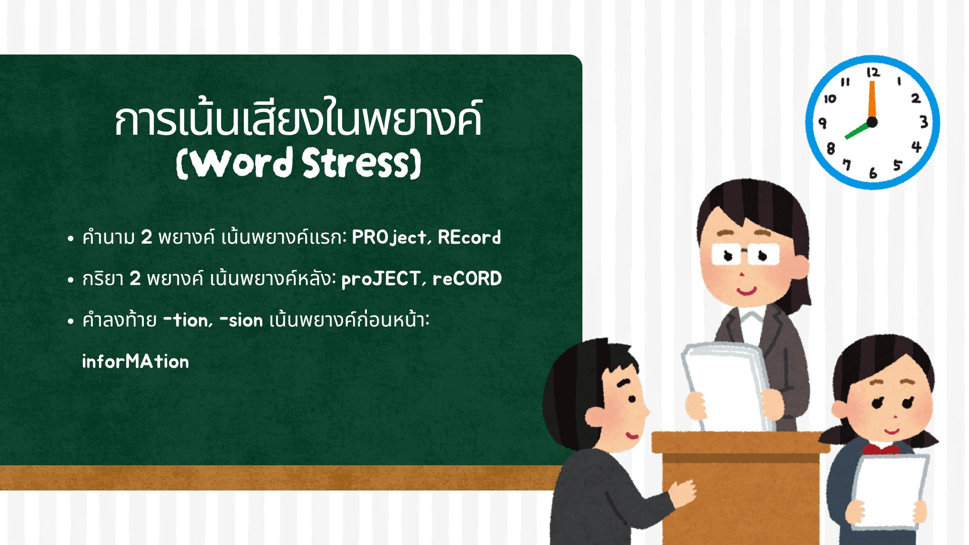 วิธีการออกเสียงภาษาอังกฤษที่ถูกต้องพร้อมตัวอย่าง