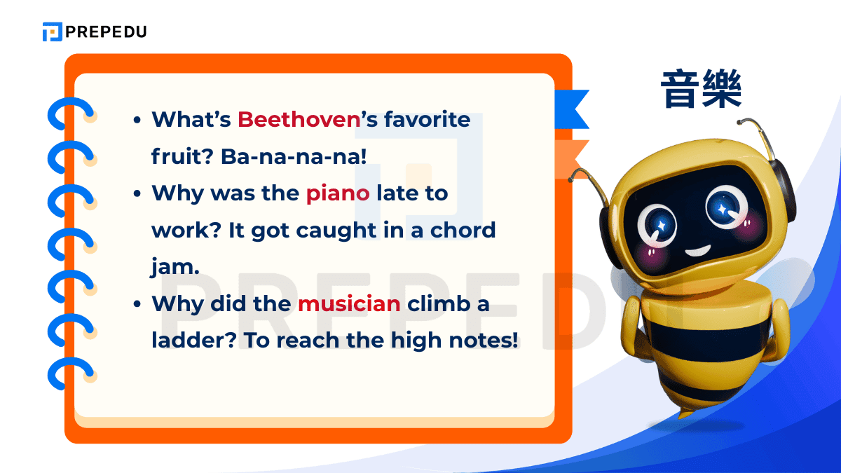 音樂的英文諧音梗