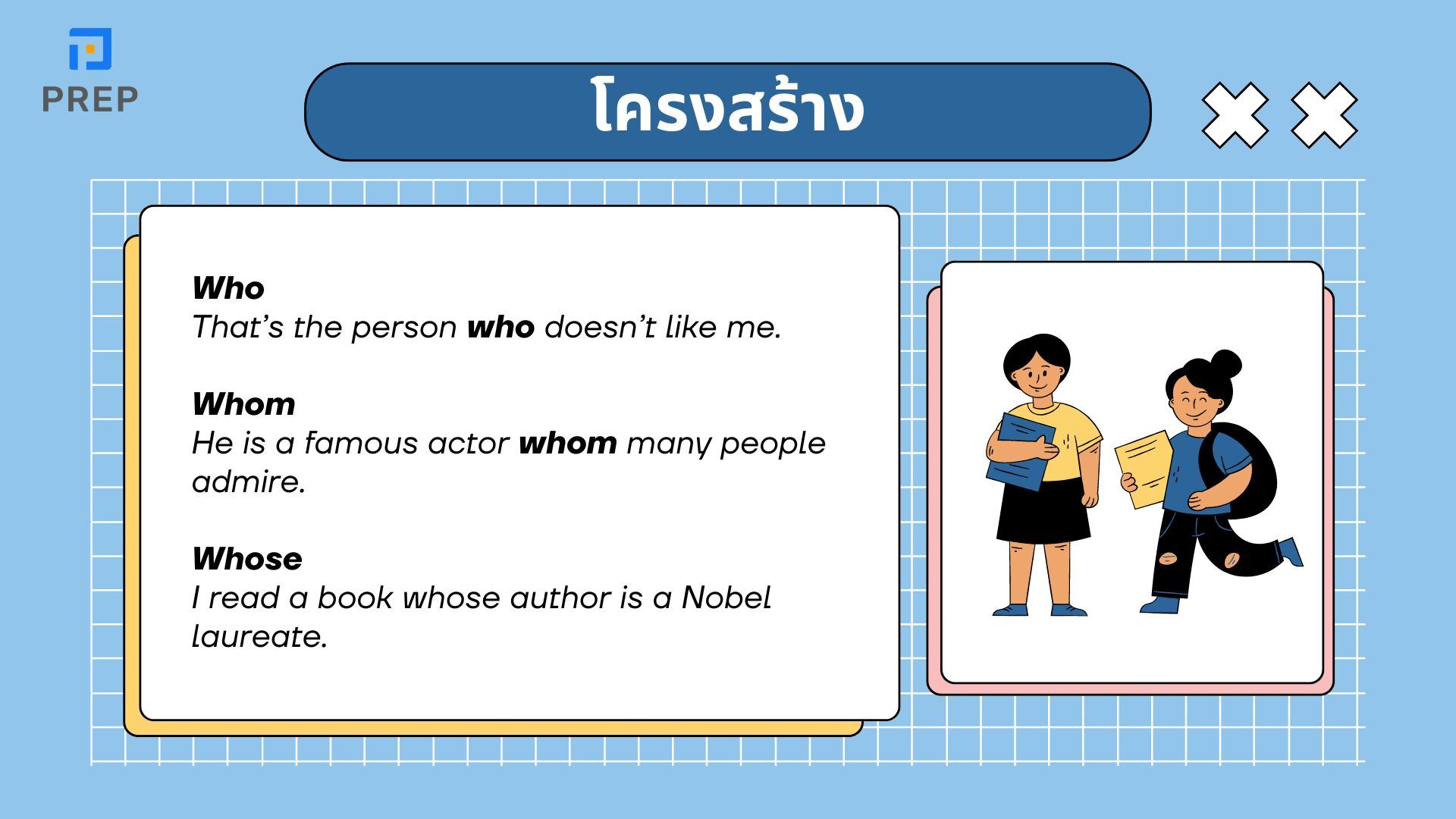 การใช้ Relative Pronoun ในภาษาอังกฤษ