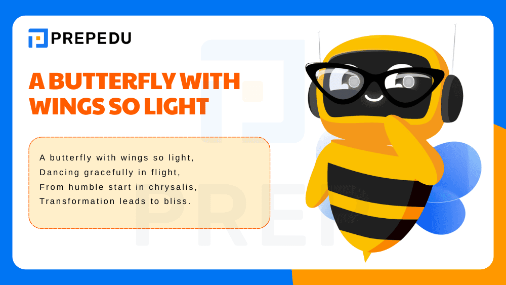 A Butterfly with Wings So Light