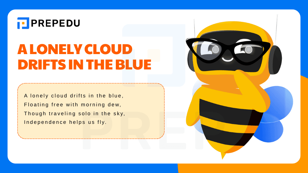 A Lonely Cloud Drifts in the Blue