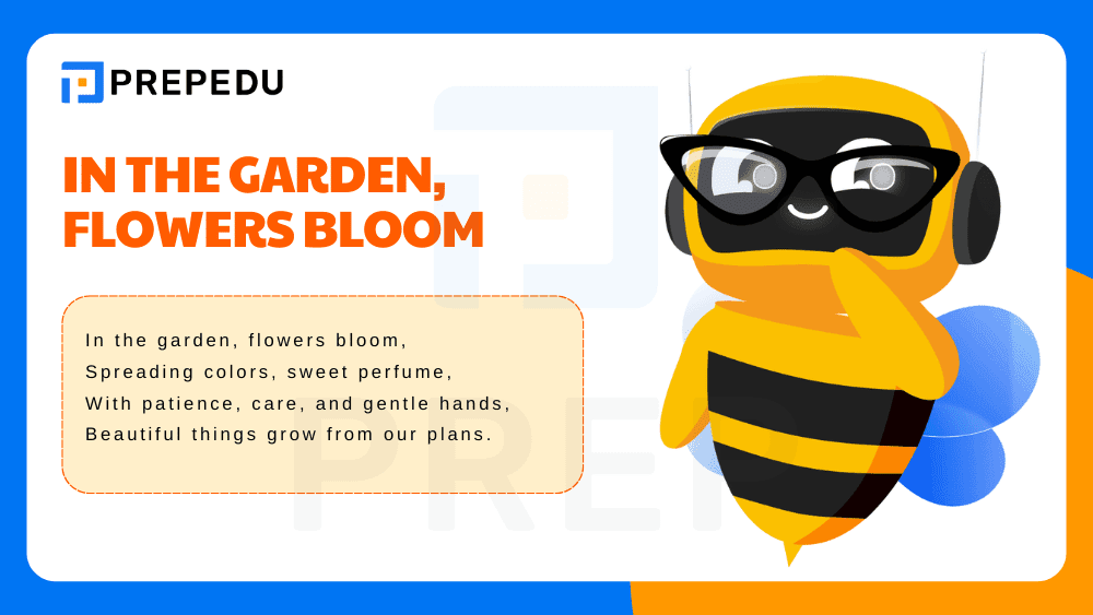 In the Garden, Flowers Bloom