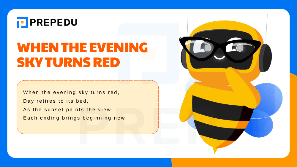 When the Evening Sky Turns Red