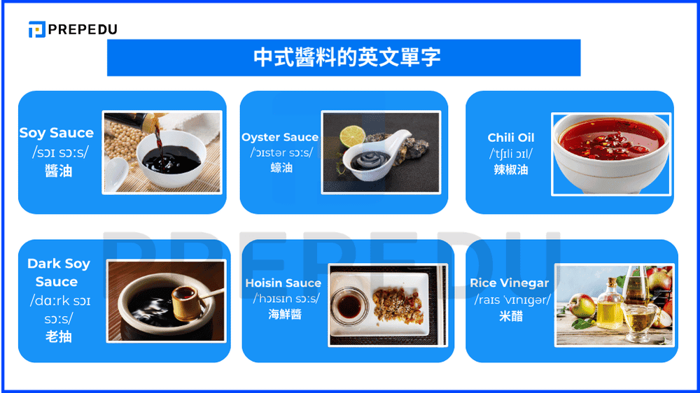  中式醬料的英文單字