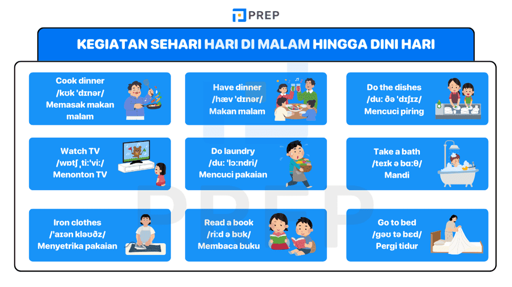 Lengkapi Harimu dengan Kosakata Aktivitas Malam dalam Bahasa Inggris