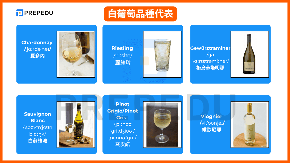 白葡萄品種代表