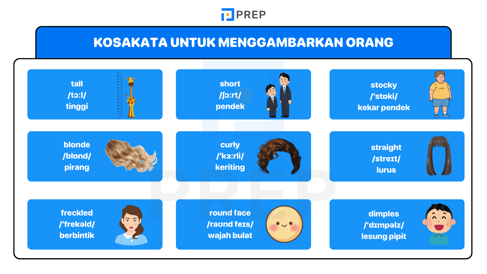 Kosakata Kunci untuk Deskripsi Orang yang Lebih Hidup