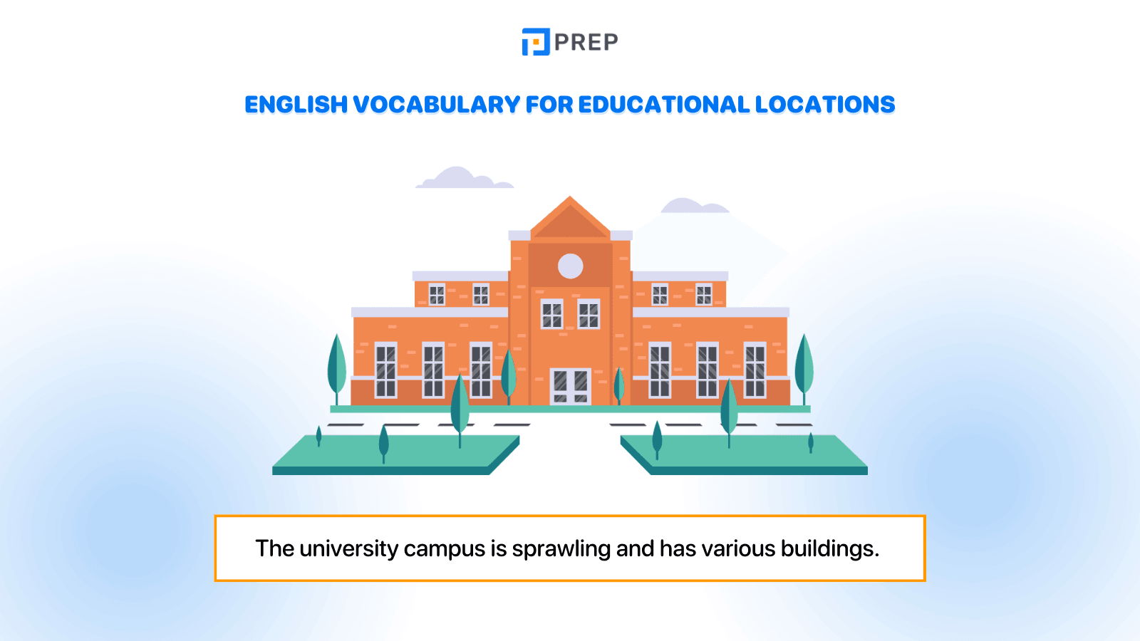 English vocabulary for educational locations