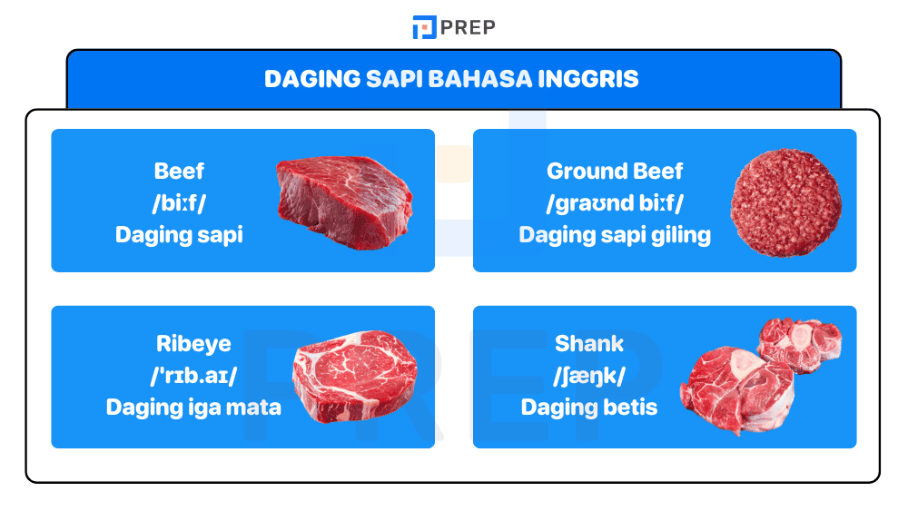Daging Sapi Bahasa Inggris