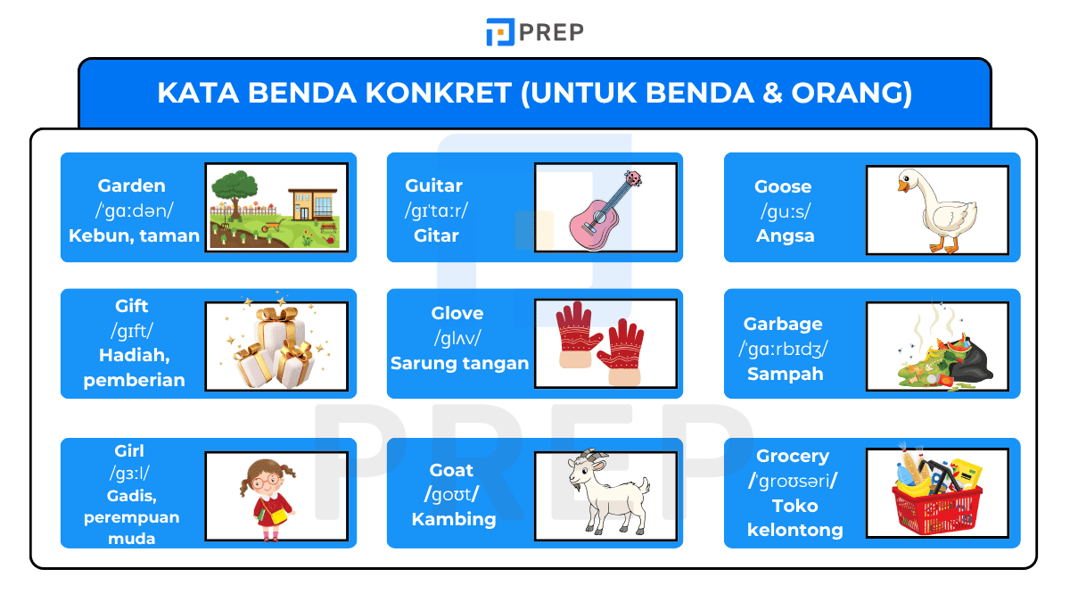 Kata Benda Konkret (Untuk Benda & Orang)