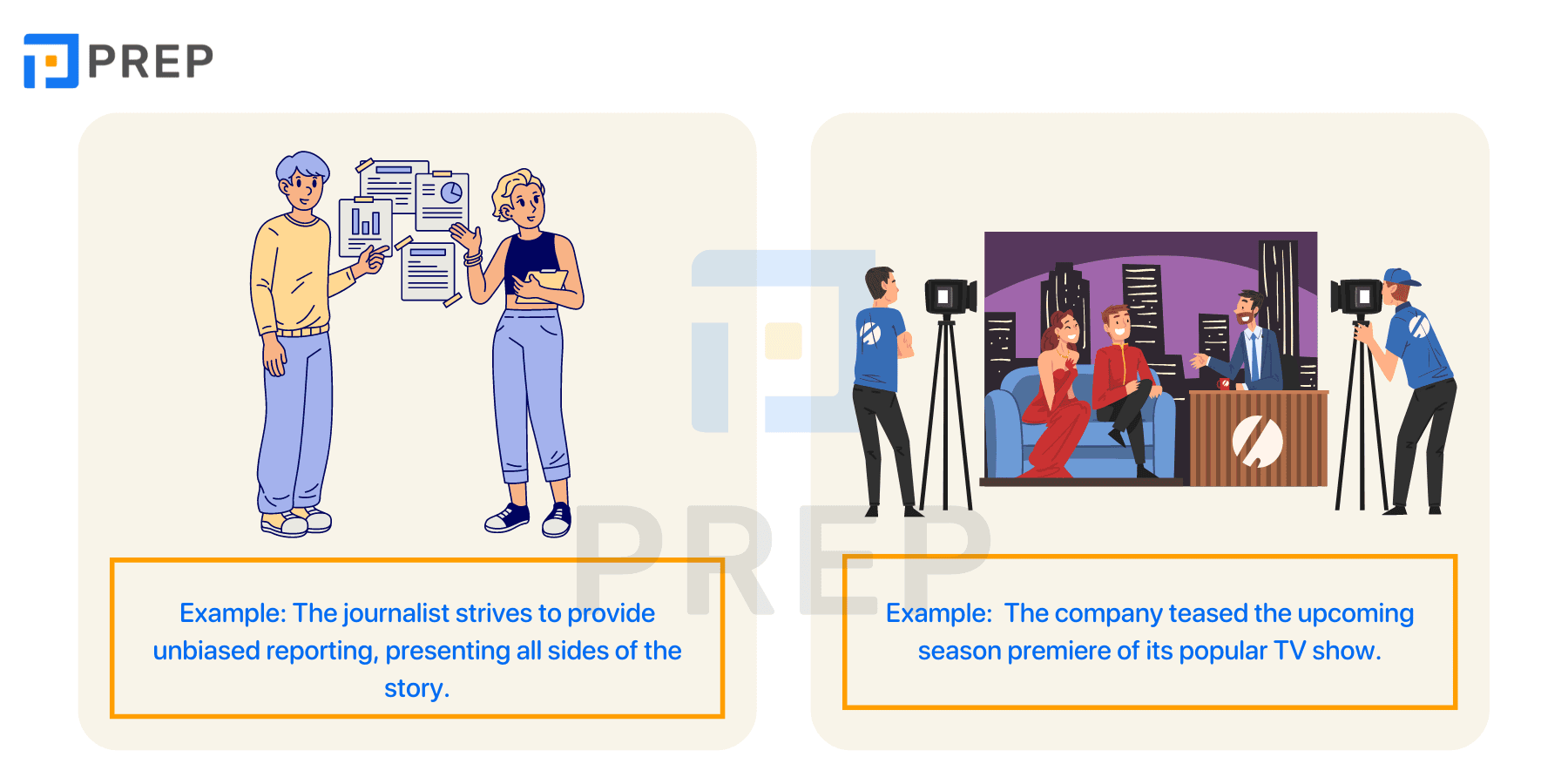 English words starting with U about television and journalism