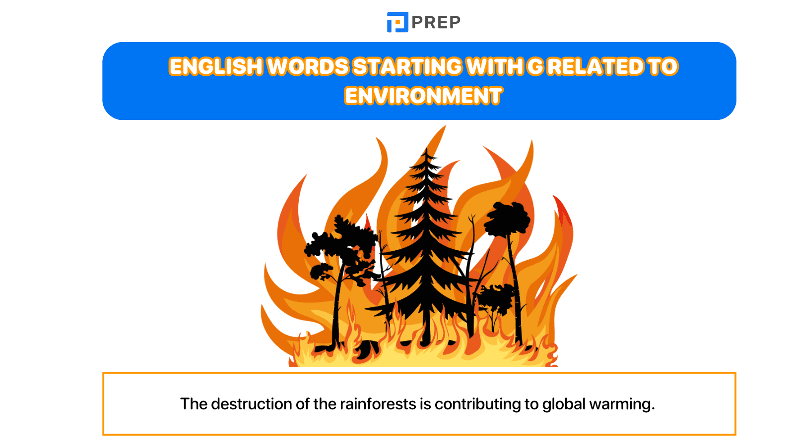 English words starting with G related to environment