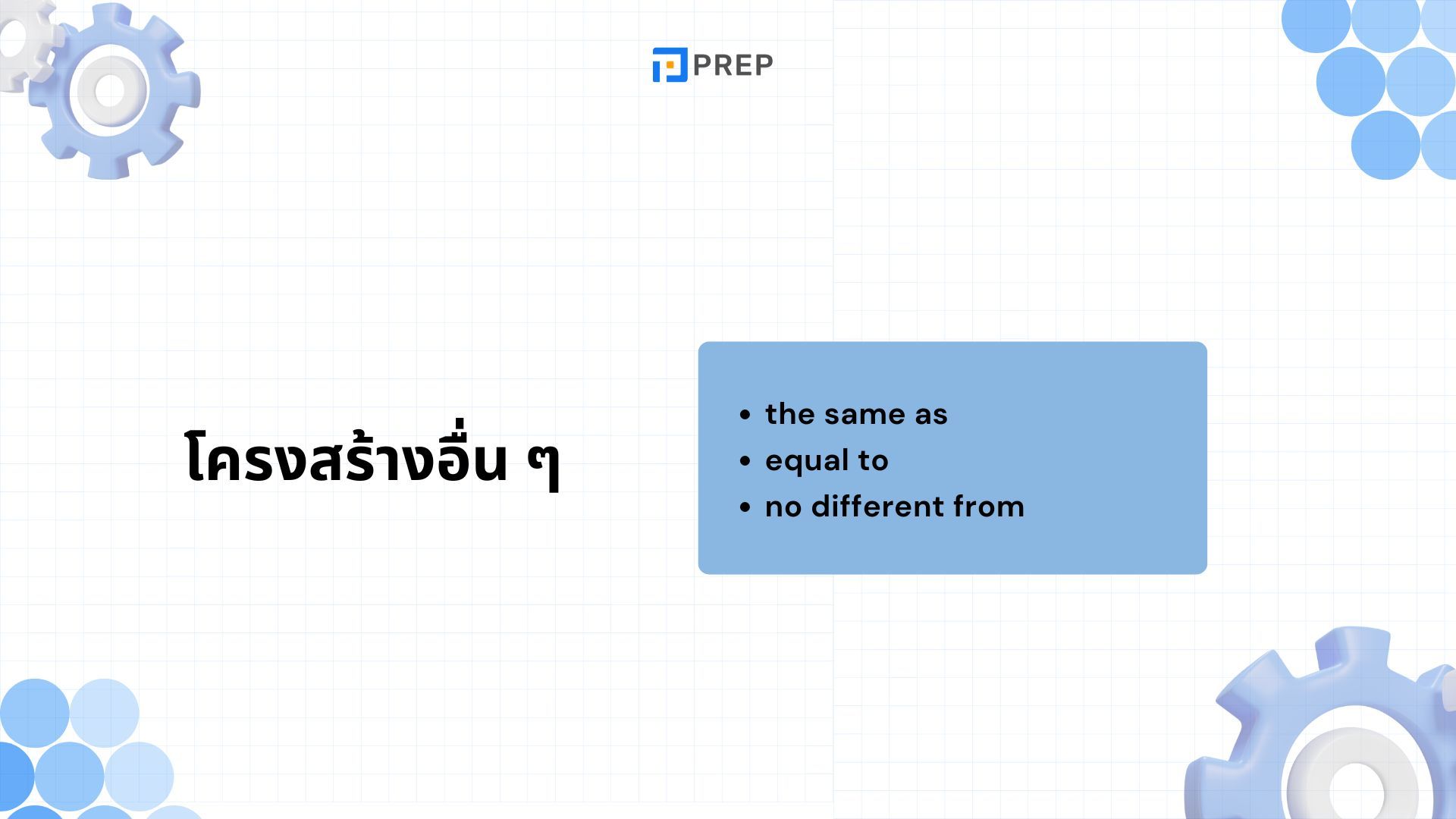 Equal Comparison ในภาษาอังกฤษ - โครงสร้าง as...as พร้อมตัวอย่างการใช้