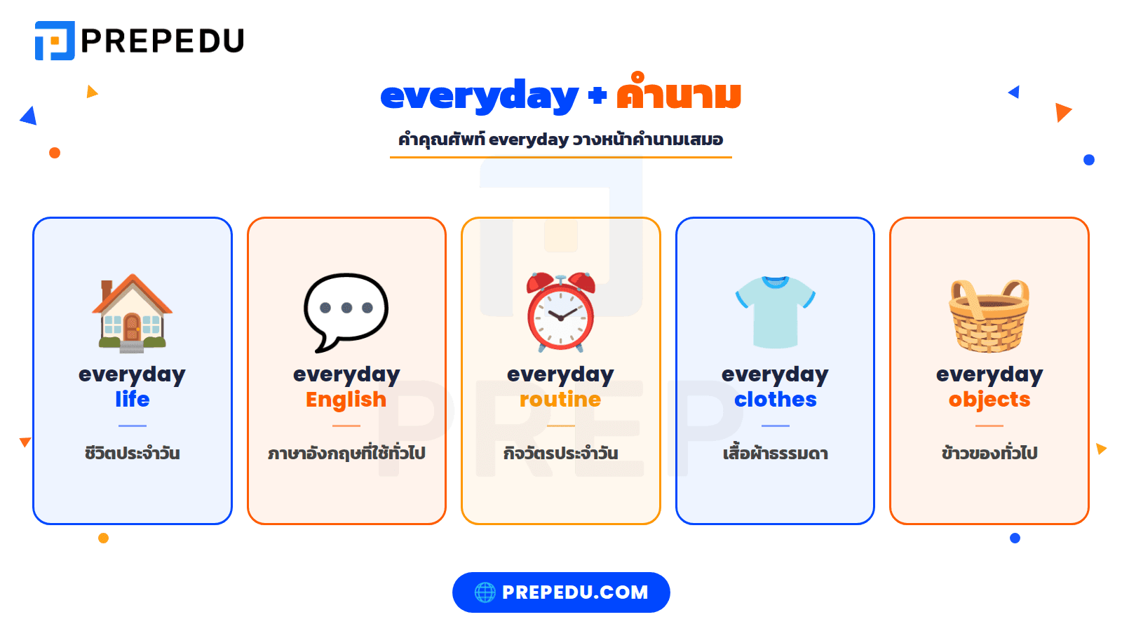  ความหมายและวิธีใช้ Everyday