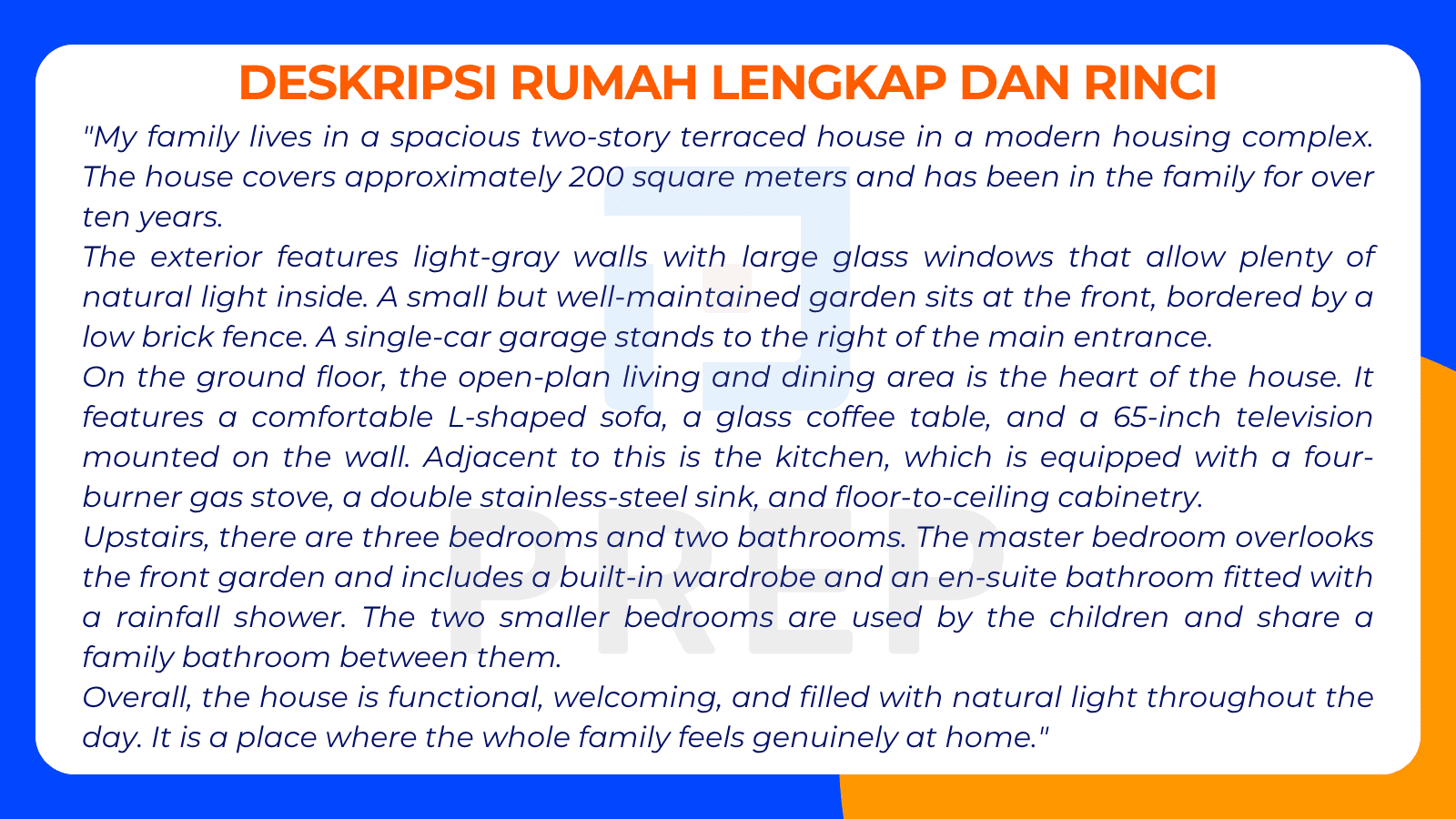 Deskripsi Rumah Lengkap dan Rinci