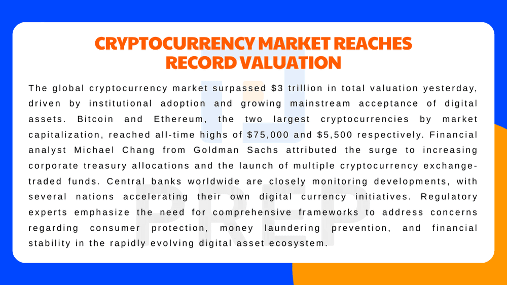 Cryptocurrency Market Reaches Record Valuation
