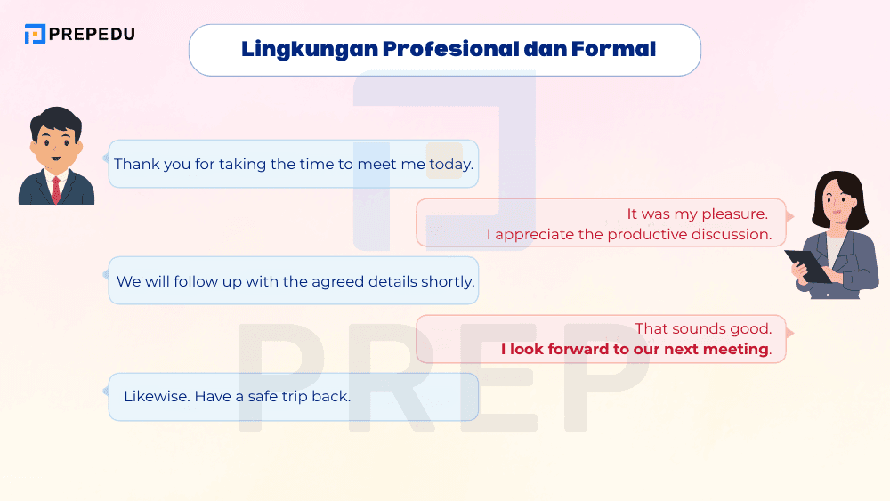 Perpisahan dalam Lingkungan Profesional dan Formal