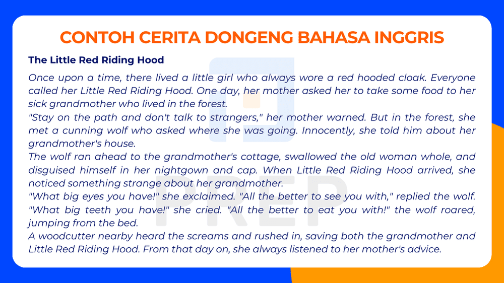 Contoh Cerita Dongeng Bahasa Inggris