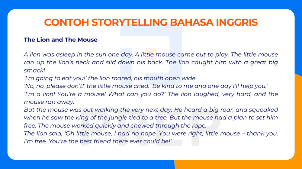Contoh Storytelling Bahasa Inggris