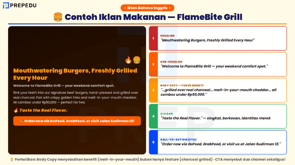 Contoh Iklan Makanan Bahasa Inggris