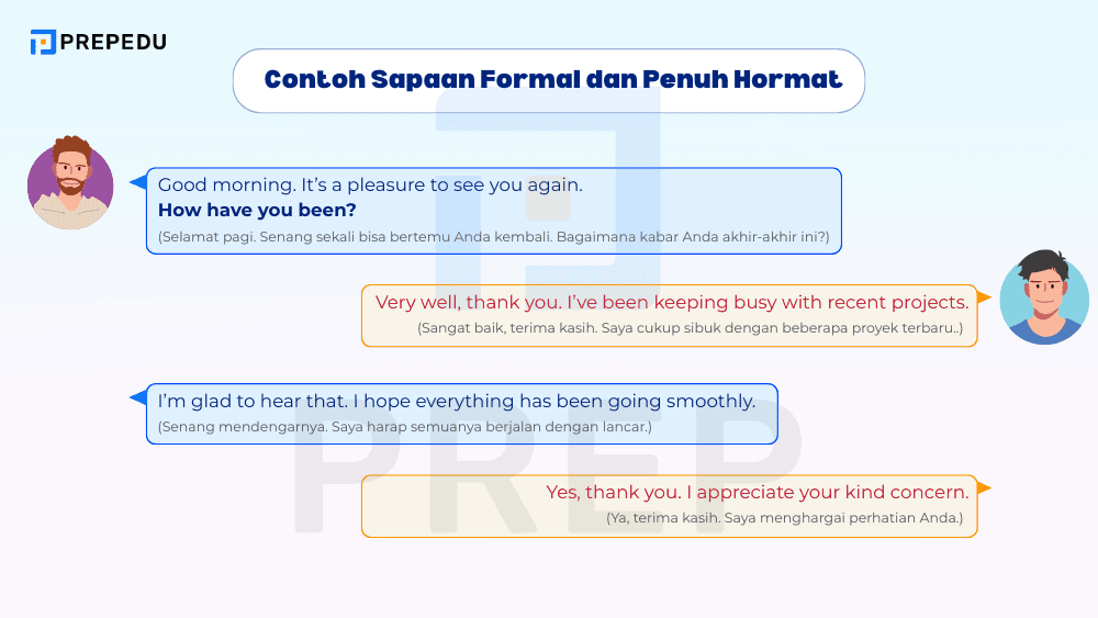 Contoh Sapaan Apa Kabar dalam Formal situasi