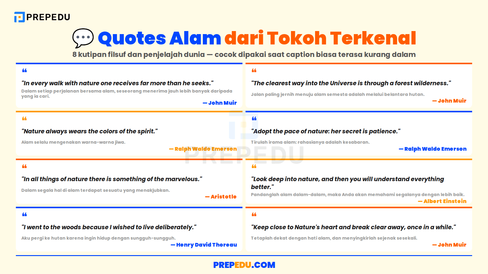 Quotes tentang Alam Bahasa Inggris dari Tokoh Terkenal dan Inspiratif
