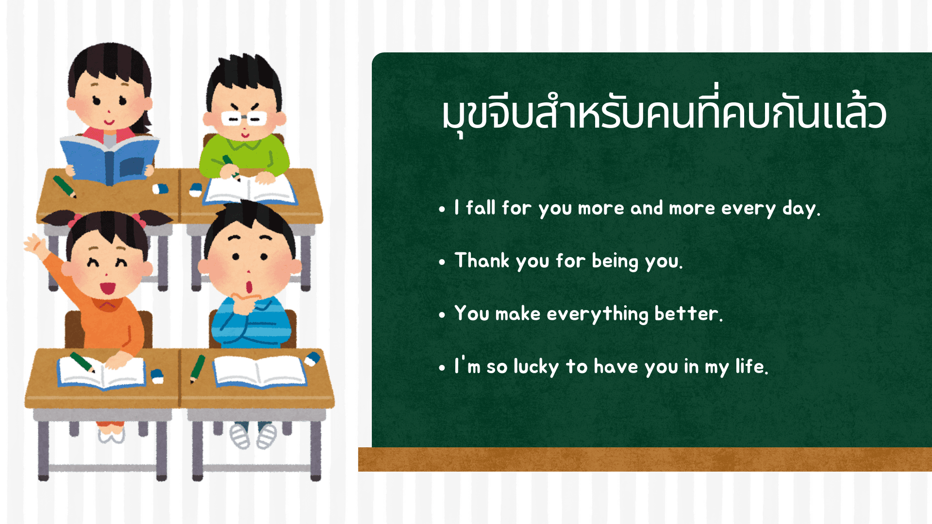 รวมประโยคจีบ ภาษาอังกฤษหวานๆ ฟังแล้วใจละลาย