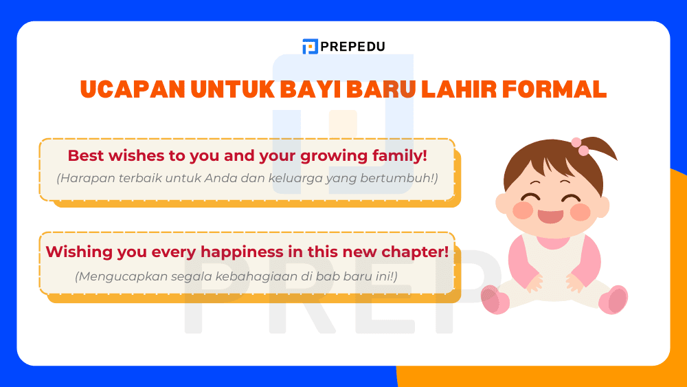 Ucapan untuk Bayi Baru Lahir Formal