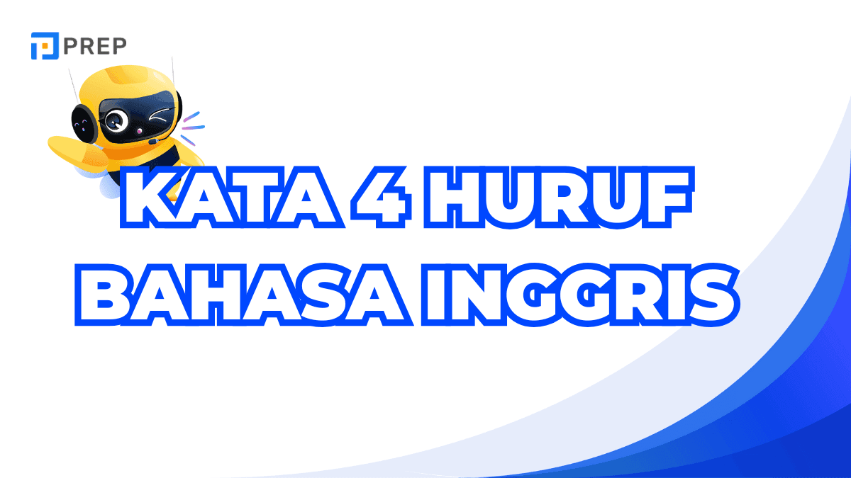 Kata 4 Huruf Bahasa Inggris