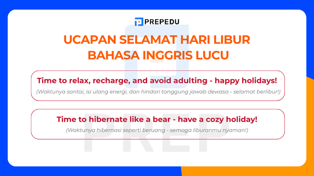 Ucapan Selamat Hari Libur Bahasa Inggris Lucu