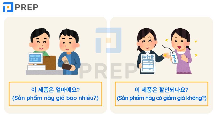 giao tiếp tiếng Hàn trong siêu thị