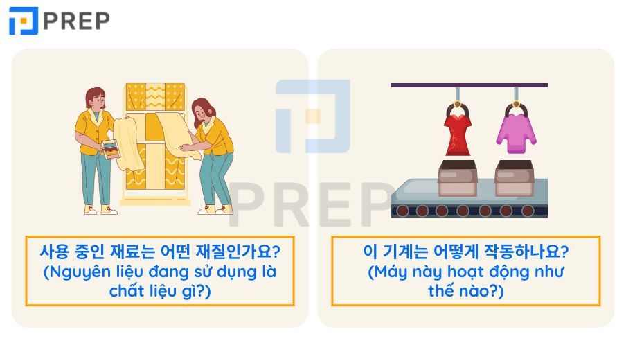 giao tiếp cơ bản tiếng Hàn trong ngành may