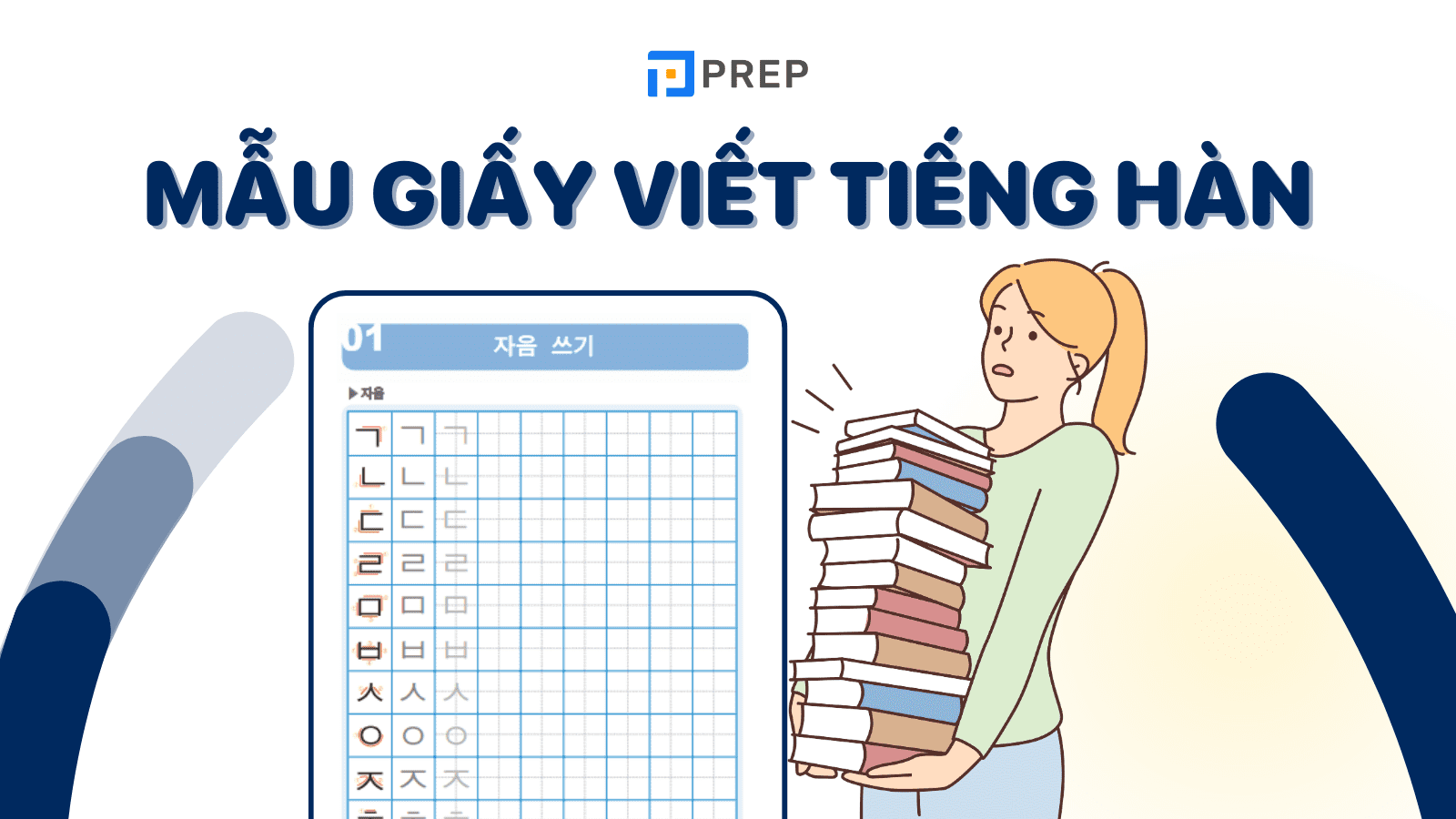 Quy tắc viết tiếng Hàn trên giấy & mẫu giấy viết tiếng Hàn 