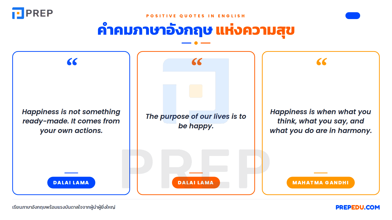 คำคมภาษาอังกฤษเกี่ยวกับการมองโลกในแง่บวก
