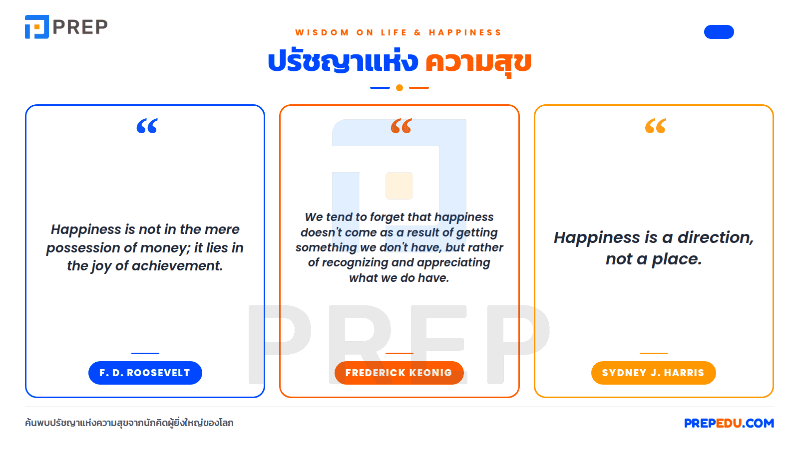 คำคมภาษาอังกฤษเกี่ยวกับปรัชญาชีวิตและความสุข