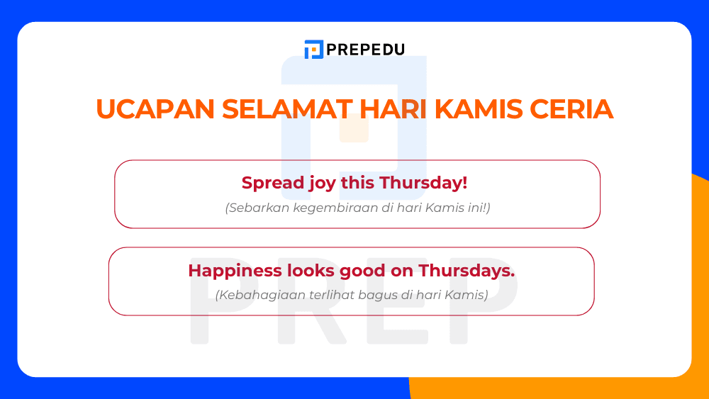 Ucapan Selamat Hari Kamis Bahasa Inggris untuk Energi Positif