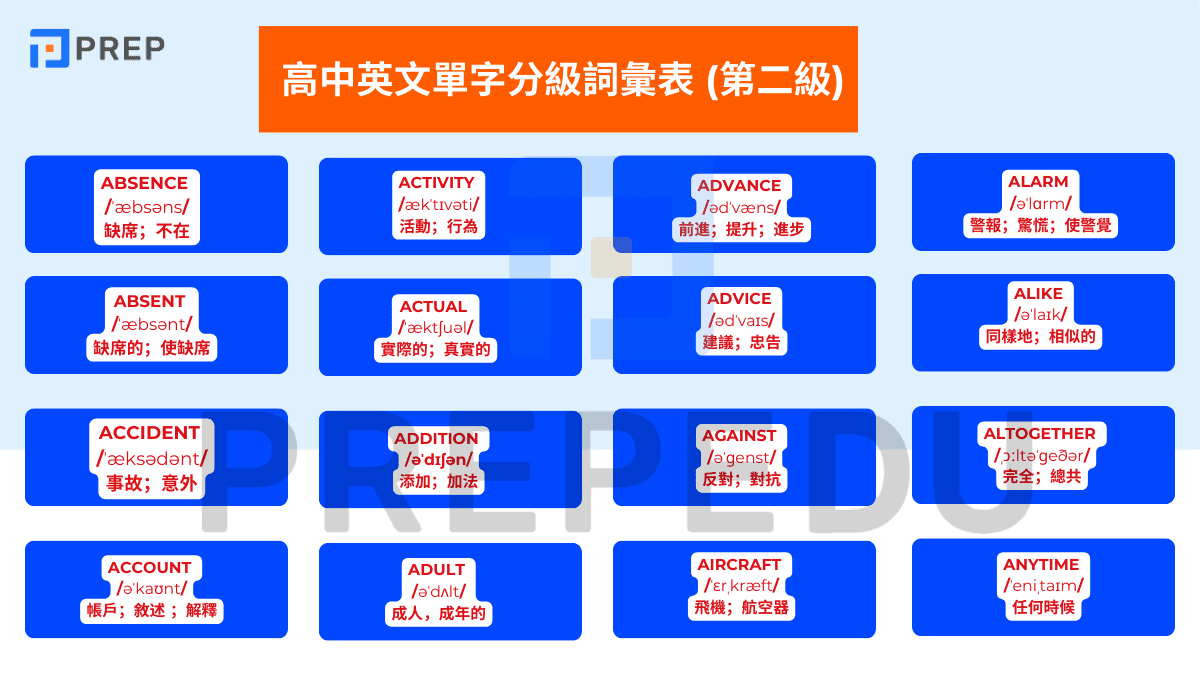 高中英文單字整理