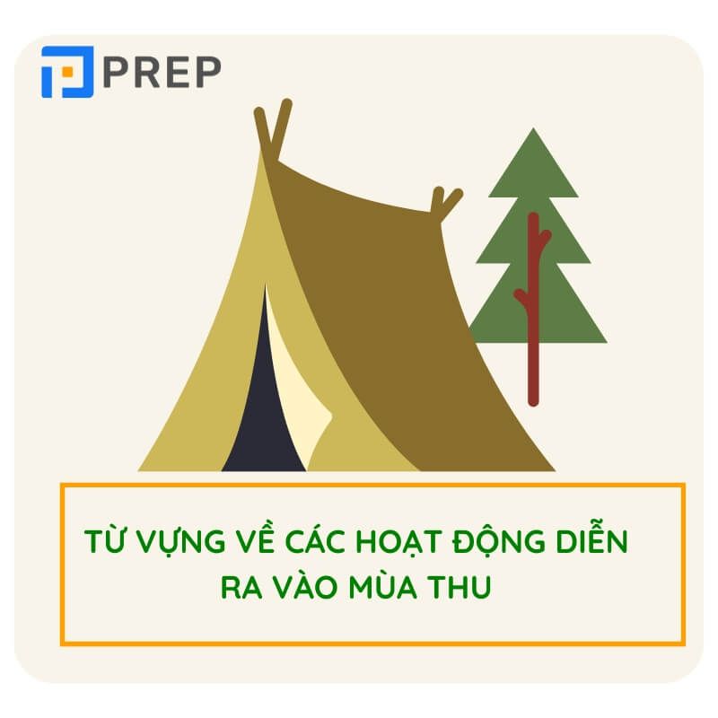 Từ vựng về các hoạt động mùa thu tiếng Trung