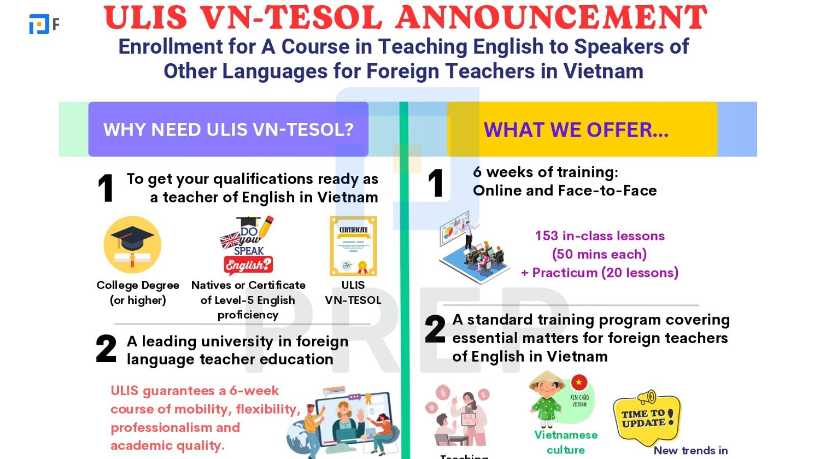 Học chứng chỉ TESOL trực tiếp ở đâu?