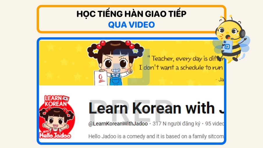 học tiếng Hàn giao tiếp qua video