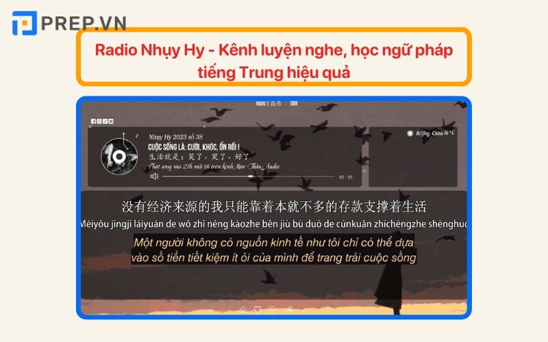Học ngữ pháp qua radio, video youtube