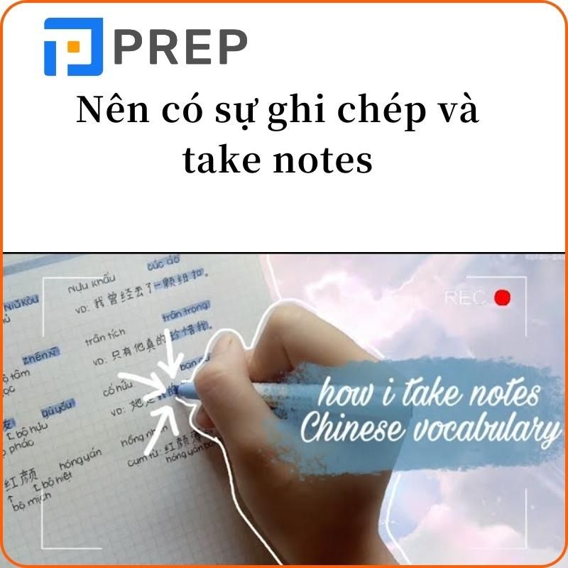 Nên có sự ghi chép kiến thức